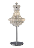 Diyas Alexandra 5 Light Table Lamp in Polished Chrome with Crystal