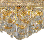 Diyas Alexandra 6 Light Ceiling Light in Gold with Crystal