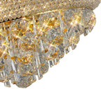 Diyas Alexandra 6 Light Ceiling Light in Gold with Crystal