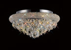 Diyas Alexandra 6 Light Ceiling Light in Polished Chrome with Crystal