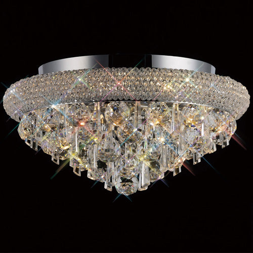 Diyas Alexandra 6 Light Ceiling Light in Polished Chrome with Crystal