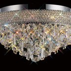 Diyas Alexandra 6 Light Ceiling Light in Polished Chrome with Crystal