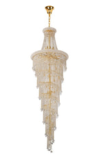 Diyas Alexandra 63 Light Spiral Pendant Light in Gold