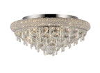 Diyas Alexandra 7 Light Ceiling Light in Polished Chrome with Crystal