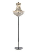 Diyas Alexandra 8 Light Floor Lamp in Polished Chrome with Crystal