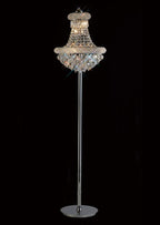 Diyas Alexandra 8 Light Floor Lamp in Polished Chrome with Crystal