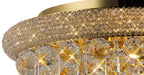 Diyas Alexandra 9 Light Ceiling Light in Gold with Crystal