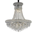 Diyas Alexandra 9 Light Pendant Light in Polished Chrome with Crystal