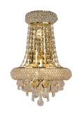 Diyas Alexandra Large 3 Light Wall Light in Gold with Crystal