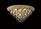 Diyas Alexandra Medium 3 Light Wall Light in Gold with Crystal