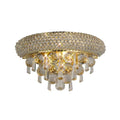 Diyas Alexandra Small 2 Light Wall Light in Gold with Crystal