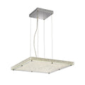 Diyas Amelia Pendant Light in Stainless Steel with Crystal