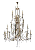 Diyas Armand 12+6+3+3 Light Pendant Light in French Gold