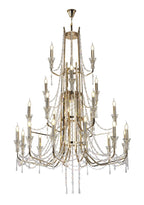 Diyas Armand 12+6+3+3 Light Pendant Light in French Gold