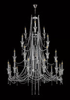 Diyas Armand 12+6+3+3 Light Pendant Light in Polished Chrome