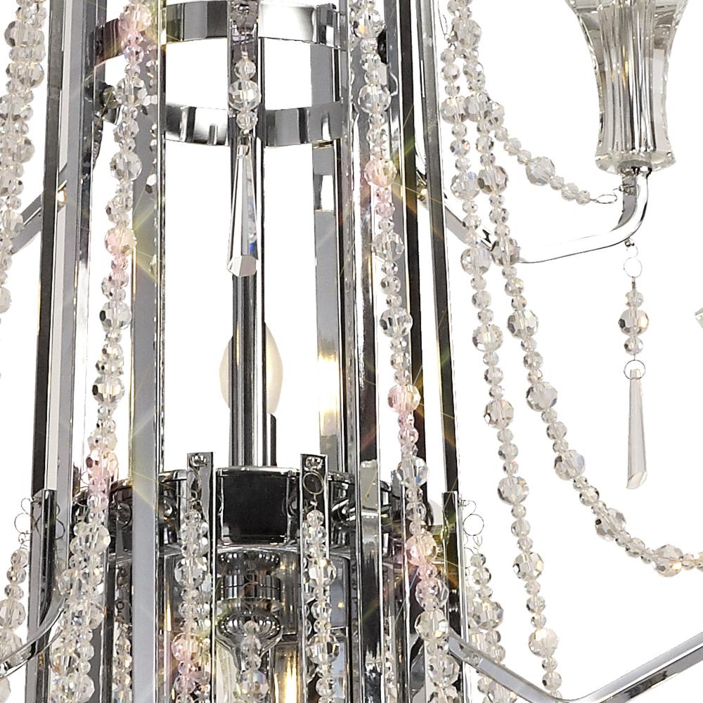 Diyas Armand 12+6+3+3 Light Pendant Light in Polished Chrome