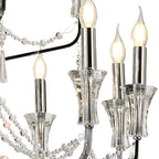 Diyas Armand 12+6+3+3 Light Pendant Light in Polished Chrome