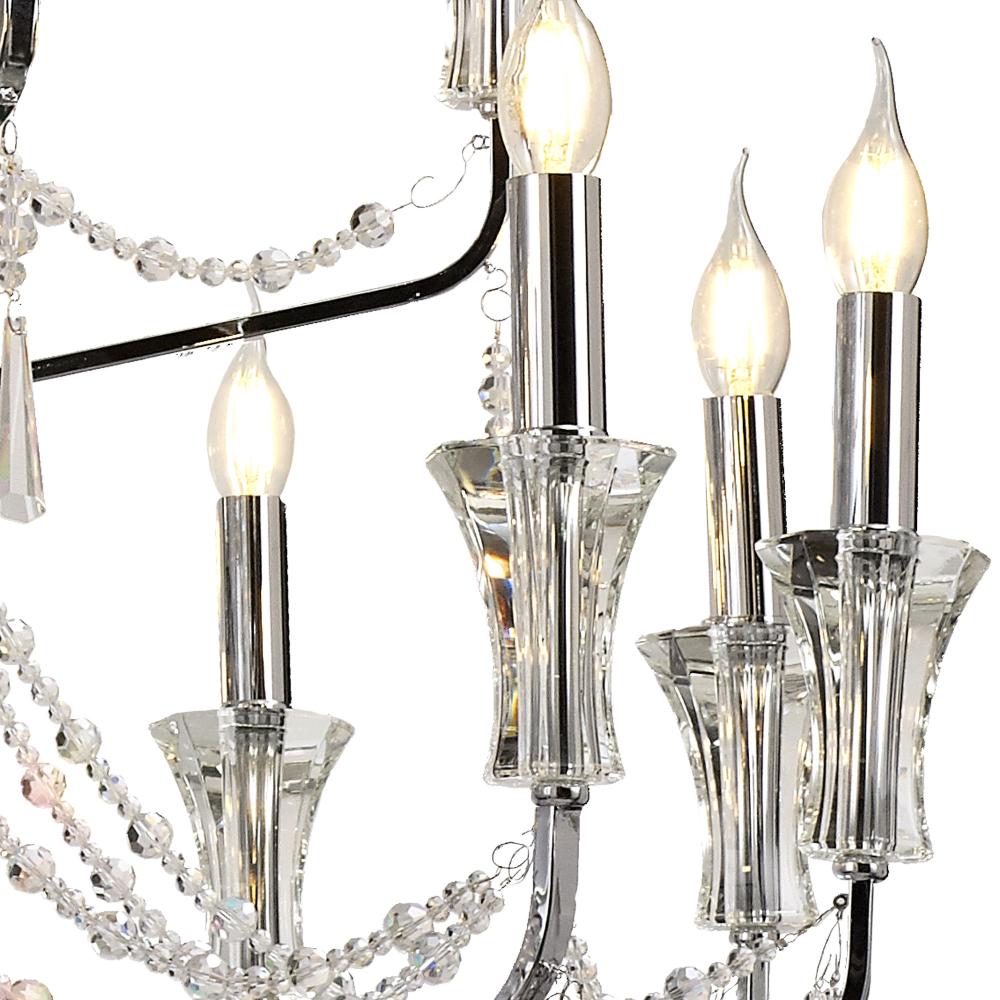 Diyas Armand 12+6+3+3 Light Pendant Light in Polished Chrome