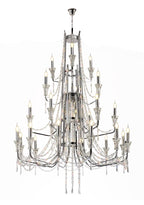 Diyas Armand 12+6+3+3 Light Pendant Light in Polished Chrome