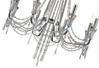 Diyas Armand 8 Light Pendant Light in Polished Chrome with Crystal