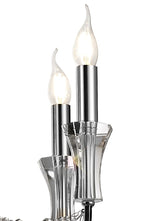 Diyas Armand 8 Light Pendant Light in Polished Chrome with Crystal
