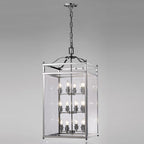Diyas Aston 12 Light Pendant Light in Polished Chrome with Glass