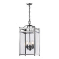 Diyas Aston 3 Light Pendant Light in Polished Chrome with Glass