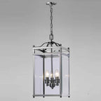 Diyas Aston 3 Light Pendant Light in Polished Chrome with Glass