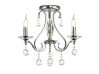 Diyas Bianco 3 Light Crystal Chandelier in Polished Chrome