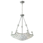 Diyas Cesto 10 Light Pendant Light in Polished Chrome with Crystal