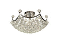 Diyas Cesto 6 Light Semi Flush Ceiling Light in Polished Chrome with Crystal