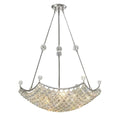 Diyas Cesto Large 12 Light Pendant Light in Polished Chrome with Crystal