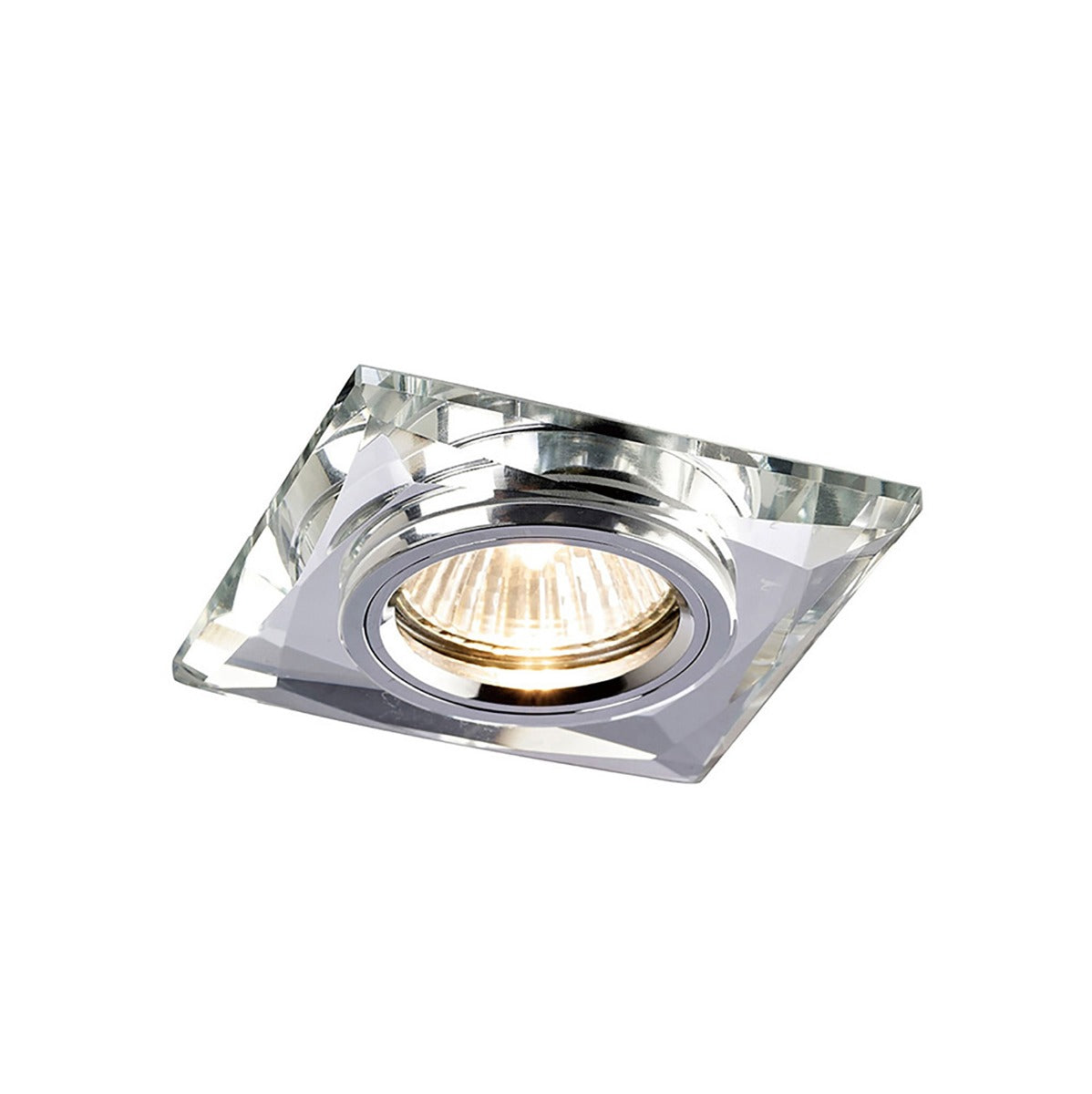 Diyas Chamfered Square Recessed Rim in Clear Crystal - RIM ONLY