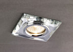 Diyas Chamfered Square Recessed Rim in Clear Crystal - RIM ONLY