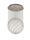 Diyas Colorado 13 Light Large Sphere Pendant Light in Polished Chrome with Crystal