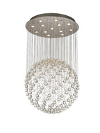 Diyas Colorado 13 Light Large Sphere Pendant Light in Polished Chrome with Crystal