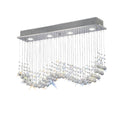 Diyas Colorado 4 Light Bar Pendant Light in Polished Chrome with Crystal