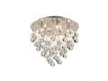 Diyas Colorado 5 Light Round Ceiling Light in Polished Chrome with Crystal