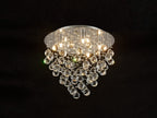 Diyas Colorado 5 Light Round Ceiling Light in Polished Chrome with Crystal