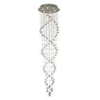 Diyas Colorado 6 Light Oval Pendant Light in Polished Chrome with Crystal