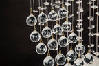 Diyas Colorado 6 Light Rectangular Pendant Light in French Gold with Crystal