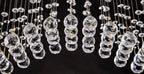 Diyas Colorado 6 Light Rectangular Pendant Light in French Gold with Crystal
