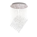 Diyas Colorado 7 Light Diamond Pendant Light in Polished Chrome with Crystal