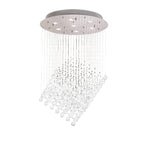 Diyas Colorado 7 Light Diamond Pendant Light in Polished Chrome with Crystal