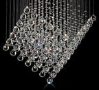 Diyas Colorado 7 Light Diamond Pendant Light in Polished Chrome with Crystal