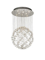 Diyas Colorado 8 Light Medium Sphere Pendant Light in Polished Chrome with Crystal