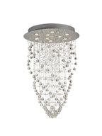 Diyas Colorado 9 Light Cone Pendant Light in Polished Chrome with Crystal
