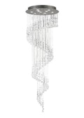 Diyas Colorado 9 Light Multi-Spiral Pendant Light in Polished Chrome with Crystal
