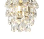 Diyas Coniston 1 Light Pendant Light in French Gold with Crystal