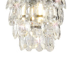 Diyas Coniston 1 Light Pendant Light in Polished Chrome with Crystal